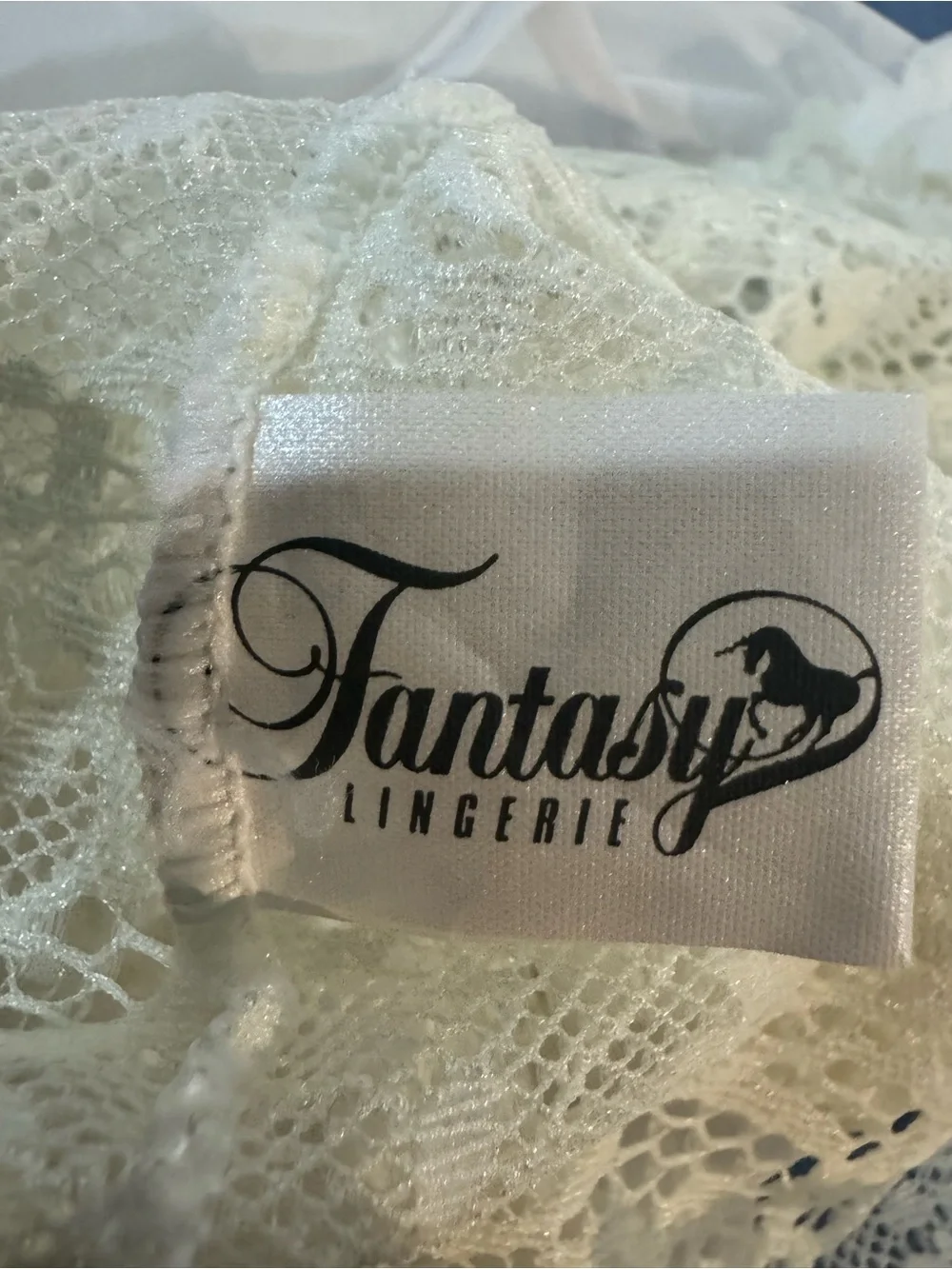 Fantasy Lingerie vintage white sheer lace halter maxi nightgown size medium